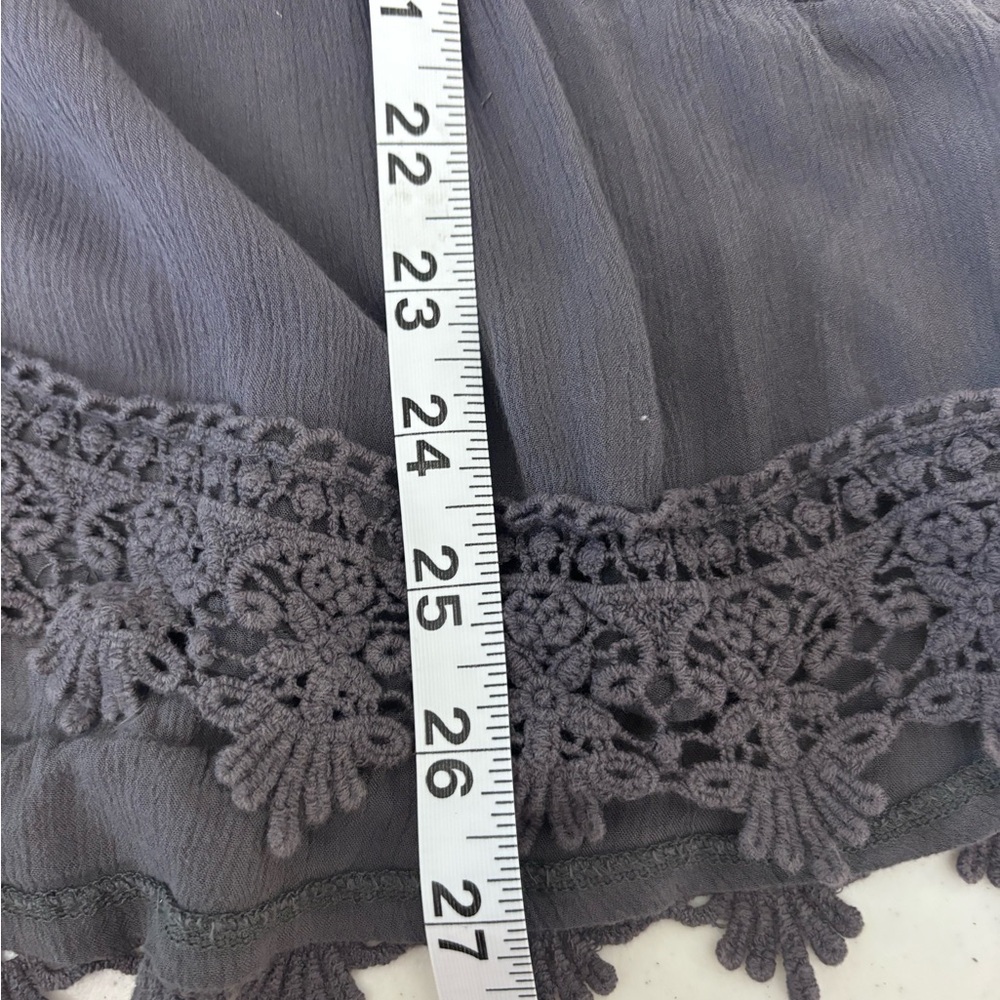Knox Rose Green and Gray Embroidered Tops - Picture 14 of 15